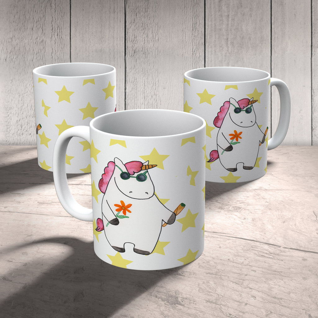 Tasse Einhorn Woodstock Einhorn, Kiffen, Joint, Zigarette, Alkohol, Party, Spaß. lustig, witzig, Woodstock, Einhörner Becher, Kaffeetasse, Kaffeebecher, Tee, Frühstück, Büro  Einhorn, Einhörner, Einhorn Deko, Pegasus, Unicorn