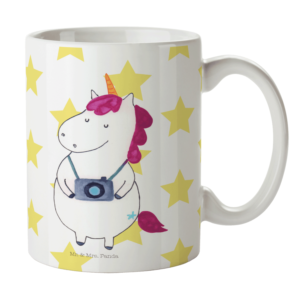 Tasse Einhorn Fotograf Einhorn, Einhörner, Unicorn, Fotograf, Fotografie, Kamera, Reisen, Weltreise, Weltenbummler, Urlaub, Tourist, Kurztrip, Reise, Städtereise Becher, Kaffeetasse, Kaffeebecher, Tee, Frühstück, Büro  Einhorn, Einhörner, Einhorn Deko, Pegasus, Unicorn
