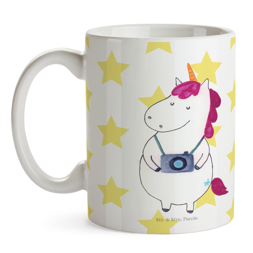 Tasse Einhorn Fotograf Einhorn, Einhörner, Unicorn, Fotograf, Fotografie, Kamera, Reisen, Weltreise, Weltenbummler, Urlaub, Tourist, Kurztrip, Reise, Städtereise Becher, Kaffeetasse, Kaffeebecher, Tee, Frühstück, Büro  Einhorn, Einhörner, Einhorn Deko, Pegasus, Unicorn