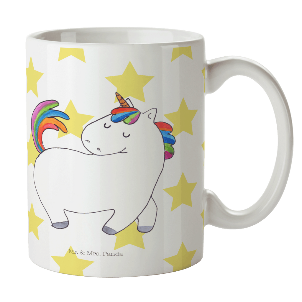 Tasse Einhorn stolzierend Einhorn, Einhörner, Unicorn, stolz, anders, bunt, Pferd, Reiter, Reiten, Freundin, Geschenk Becher, Kaffeetasse, Kaffeebecher, Tee, Frühstück, Büro  Einhorn, Einhörner, Einhorn Deko, Pegasus, Unicorn