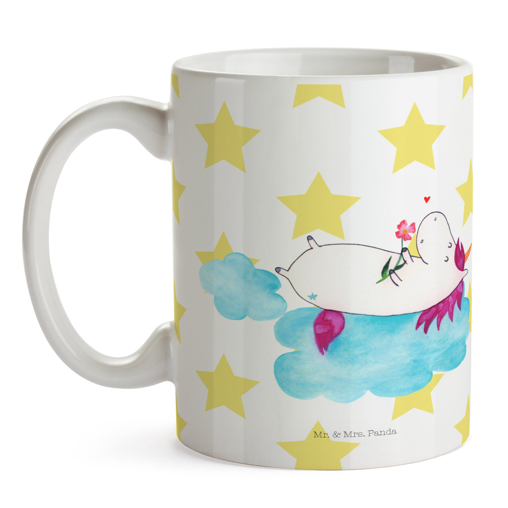 Tasse Einhorn verliebt auf Wolke Einhorn, Einhörner, Unicorn, verliebt, Liebe, Liebesbeweis, Freundin, Wolke Becher, Kaffeetasse, Kaffeebecher, Tee, Frühstück, Büro  Einhorn, Einhörner, Einhorn Deko, Pegasus, Unicorn