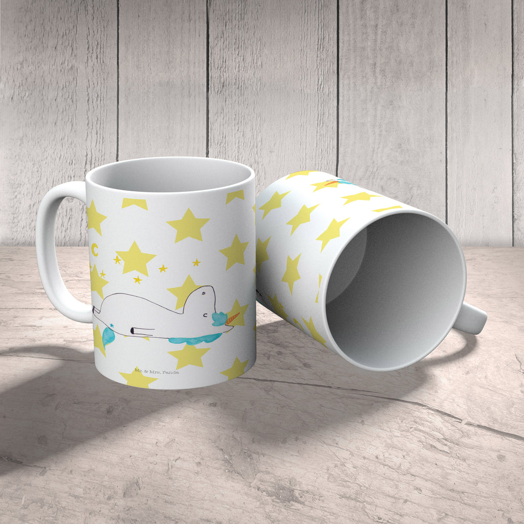 Tasse Einhorn Sternenhimmel Becher, Kaffeetasse, Kaffeebecher, Tee, Frühstück, Büro, Einhorn, Einhörner, Einhorn Deko, Pegasus, Unicorn, Sterne, Dachschaden, Verrückt, Sternenhimmel