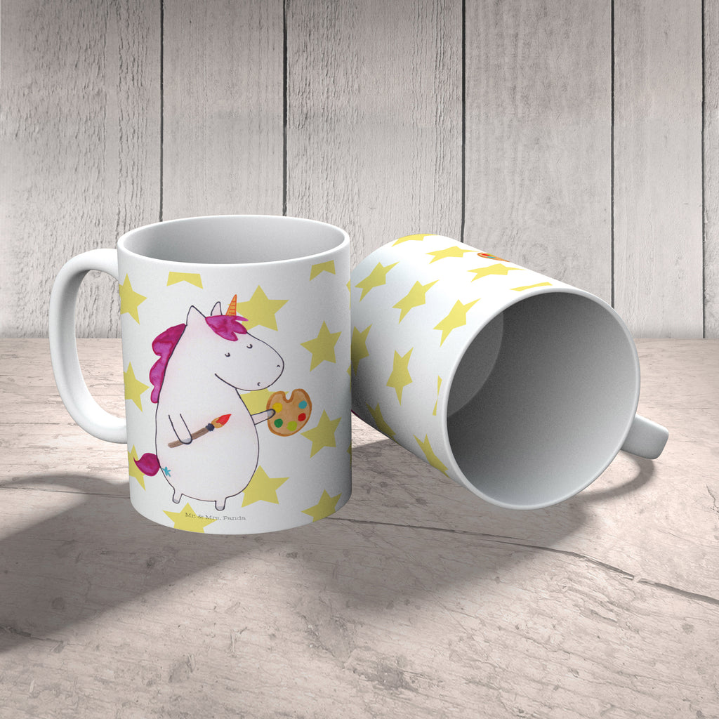 Tasse Einhorn Künstler Einhorn, Einhörner, Englisch, Künstler, Unicorn, Artist, Malen, Zeichnen, Welt, Farbe, Stift, Pinsel, Geschenk, Maler Becher, Kaffeetasse, Kaffeebecher, Tee, Frühstück, Büro  Einhorn, Einhörner, Einhorn Deko, Pegasus, Unicorn