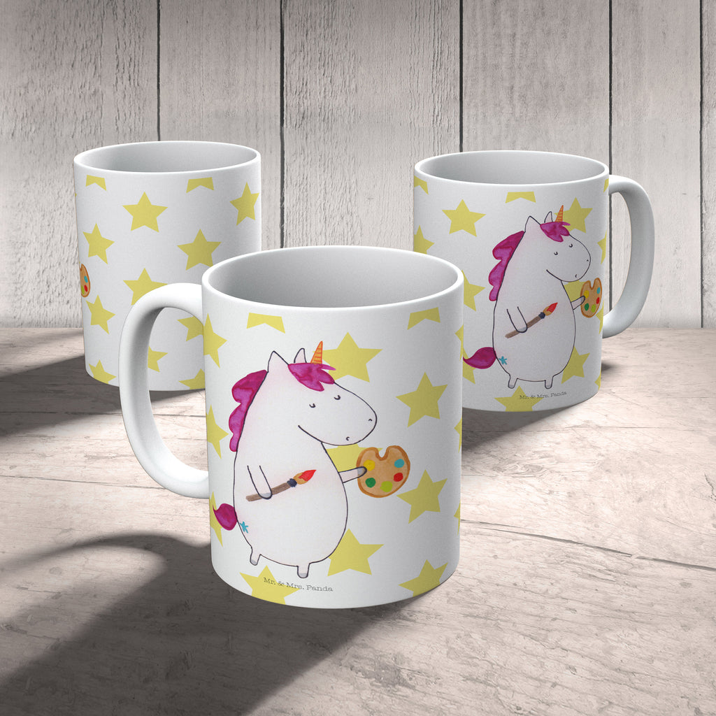 Tasse Einhorn Künstler Einhorn, Einhörner, Englisch, Künstler, Unicorn, Artist, Malen, Zeichnen, Welt, Farbe, Stift, Pinsel, Geschenk, Maler Becher, Kaffeetasse, Kaffeebecher, Tee, Frühstück, Büro  Einhorn, Einhörner, Einhorn Deko, Pegasus, Unicorn