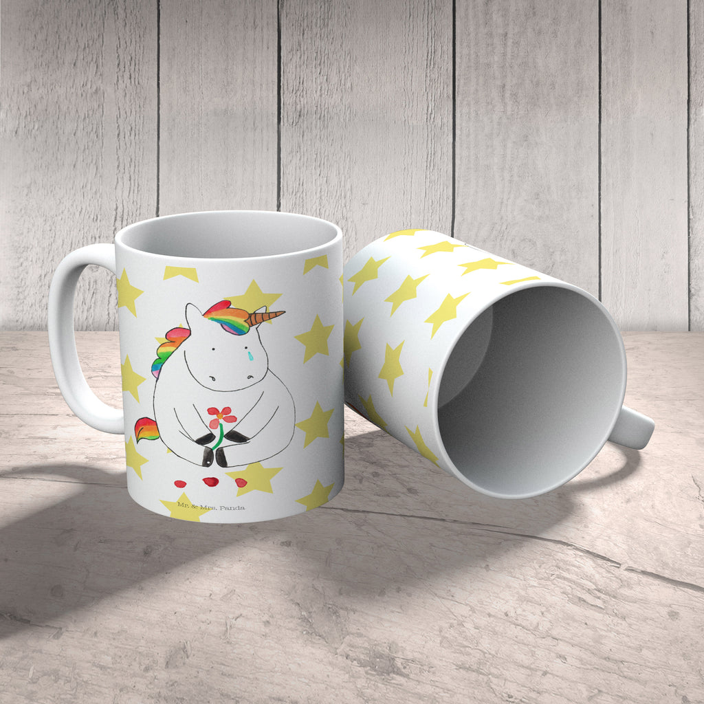 Tasse Einhorn Traurig Einhorn, Einhörner, Glitzer, Trösten. Freundschaft, Freunde, Liebe, Trauer, Grußkarte, Blume  Becher, Kaffeetasse, Kaffeebecher, Tee, Frühstück, Büro  Einhorn, Einhörner, Einhorn Deko, Pegasus, Unicorn