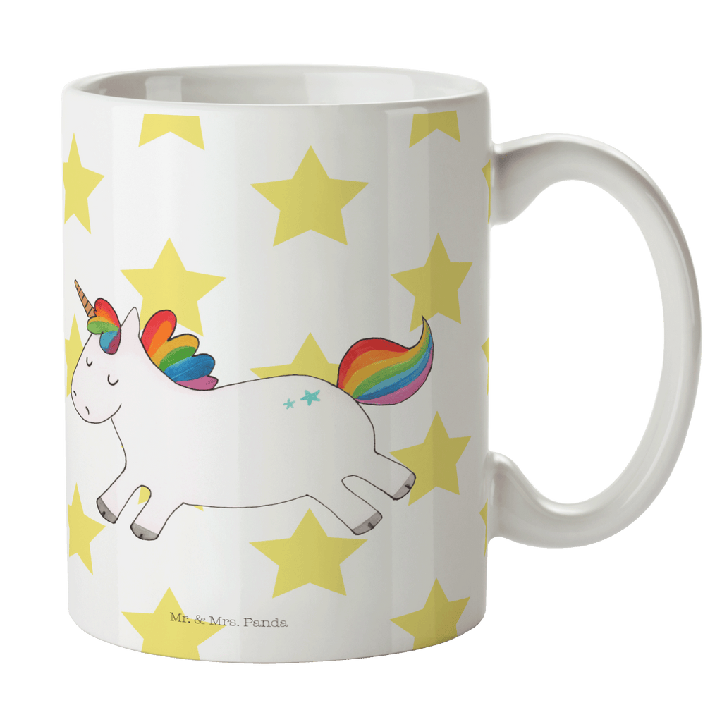 Tasse Einhorn Happy Einhorn, Einhörner, Unicorn, glücklich, fröhlich, Spaß, Freude, Lebensfreude, witzig, spannend, Lächeln, Lachen Becher, Kaffeetasse, Kaffeebecher, Tee, Frühstück, Büro  Einhorn, Einhörner, Einhorn Deko, Pegasus, Unicorn