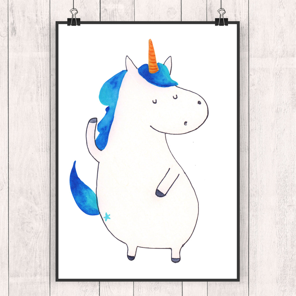 Poster Einhorn Mann Poster, Wandposter, Bild, Wanddeko, Küchenposter, Kinderposter, Wanddeko Bild, Raumdekoration, Wanddekoration, Handgemaltes Poster, Mr. & Mrs. Panda Poster, Designposter, Kunstdruck, Posterdruck, Einhorn, Einhörner, Einhorn Deko, Pegasus, Unicorn, cool, Mann, Freundin, Familie, bester Freund, BFF, Party, hübsch, beste