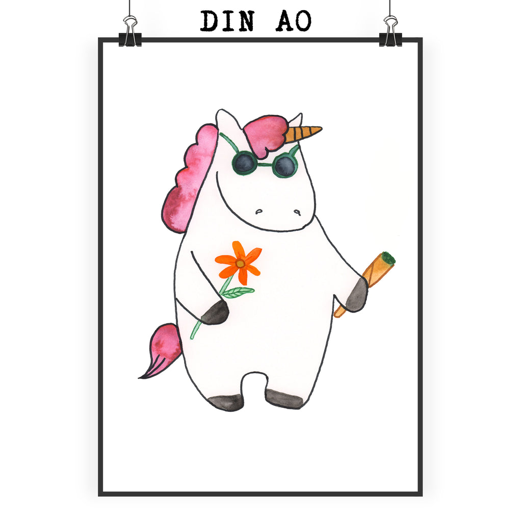 Poster Einhorn Woodstock Poster, Wandposter, Bild, Wanddeko, Küchenposter, Kinderposter, Wanddeko Bild, Raumdekoration, Wanddekoration, Handgemaltes Poster, Mr. & Mrs. Panda Poster, Designposter, Kunstdruck, Posterdruck, Einhorn, Einhörner, Einhorn Deko, Pegasus, Unicorn, Kiffen, Joint, Zigarette, Alkohol, Party, Spaß. lustig, witzig, Woodstock