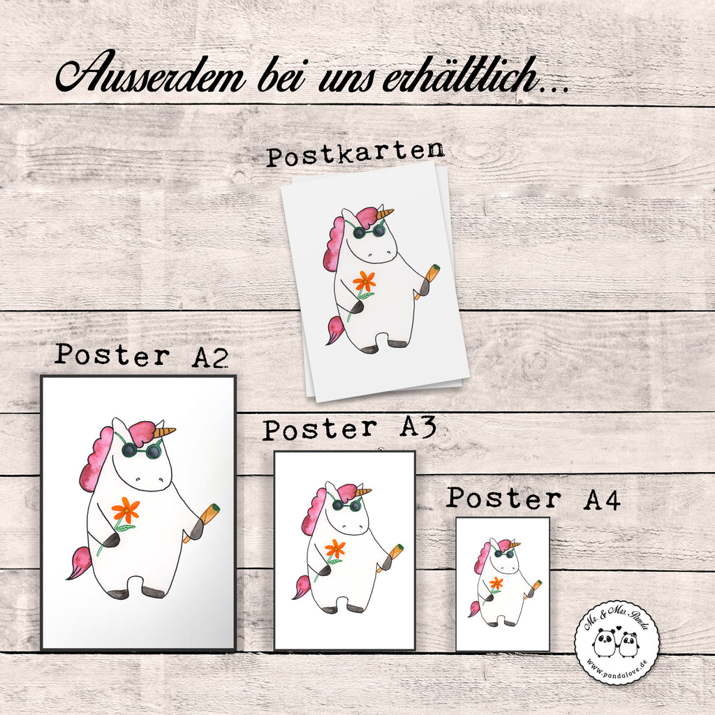 Poster Einhorn Woodstock Poster, Wandposter, Bild, Wanddeko, Küchenposter, Kinderposter, Wanddeko Bild, Raumdekoration, Wanddekoration, Handgemaltes Poster, Mr. & Mrs. Panda Poster, Designposter, Kunstdruck, Posterdruck, Einhorn, Einhörner, Einhorn Deko, Pegasus, Unicorn, Kiffen, Joint, Zigarette, Alkohol, Party, Spaß. lustig, witzig, Woodstock