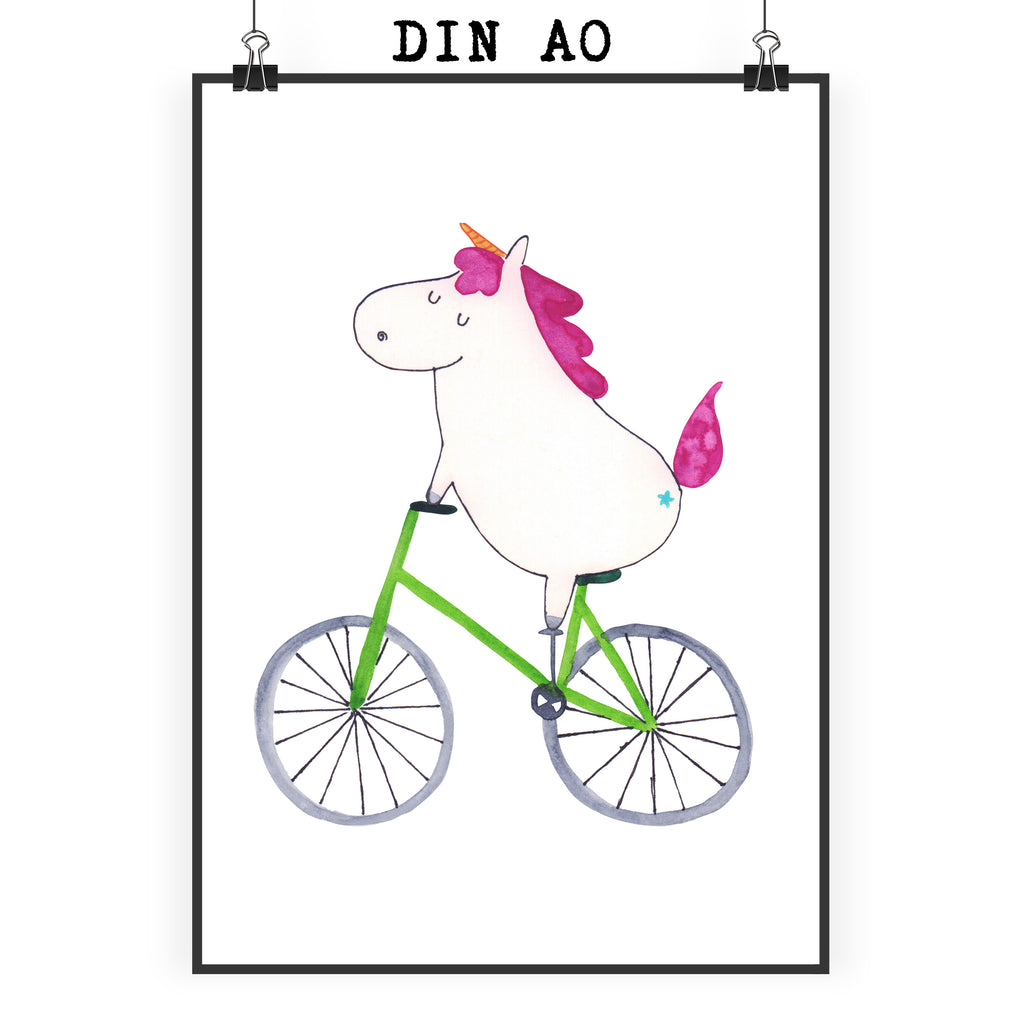 Poster Einhorn Radfahrer Poster, Wandposter, Bild, Wanddeko, Küchenposter, Kinderposter, Wanddeko Bild, Raumdekoration, Wanddekoration, Handgemaltes Poster, Mr. & Mrs. Panda Poster, Designposter, Kunstdruck, Posterdruck, Einhorn, Einhörner, Einhorn Deko, Pegasus, Unicorn, Radfahren, Radfahrer, Rad, Bike, Feenstaub, Konfetti, Luxusproblem, Kummer, Liebeskummer