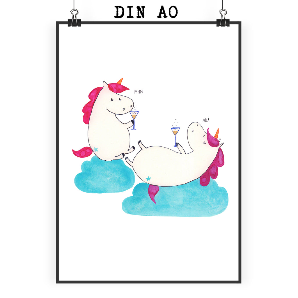 Poster Einhörner Sekt Poster, Wandposter, Bild, Wanddeko, Küchenposter, Kinderposter, Wanddeko Bild, Raumdekoration, Wanddekoration, Handgemaltes Poster, Mr. & Mrs. Panda Poster, Designposter, Kunstdruck, Posterdruck, Einhorn, Einhörner, Einhorn Deko, Pegasus, Unicorn, Freundinnen, Freundin, BFF, Sekt, Mädelsabend, Spaß, Party, Korken, Anstoßen, Beste