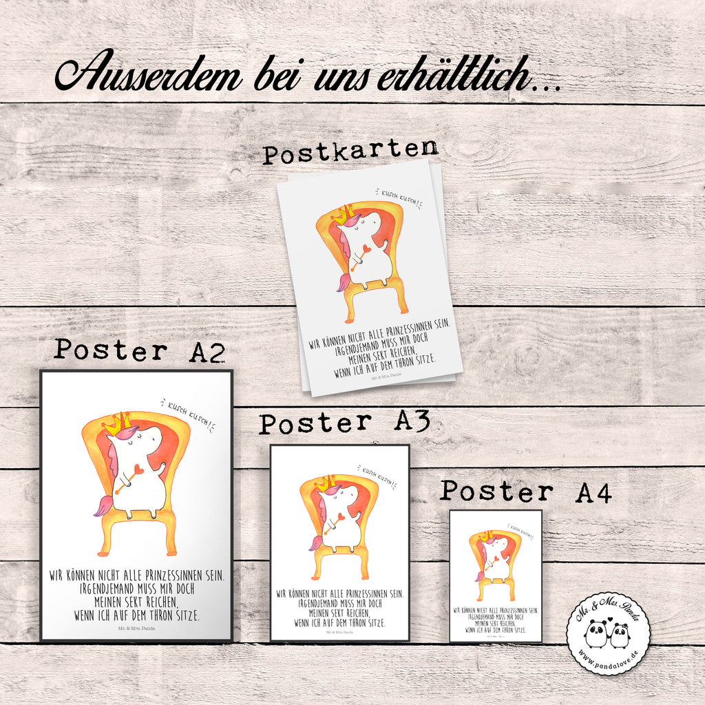 Poster Einhorn König Poster, Wandposter, Bild, Wanddeko, Küchenposter, Kinderposter, Wanddeko Bild, Raumdekoration, Wanddekoration, Handgemaltes Poster, Mr. & Mrs. Panda Poster, Designposter, Kunstdruck, Posterdruck, Einhorn, Einhörner, Einhorn Deko, Pegasus, Unicorn, König, Präsident, Bundeskanzler, Herrscher, Kaiser, Prinzessin, Krone
