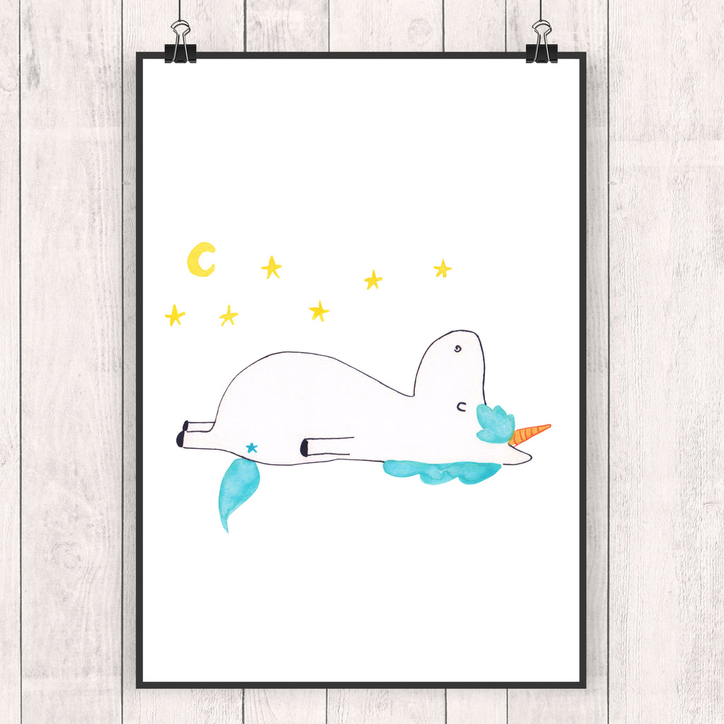 Poster Einhorn Sternenhimmel Poster, Wandposter, Bild, Wanddeko, Küchenposter, Kinderposter, Wanddeko Bild, Raumdekoration, Wanddekoration, Handgemaltes Poster, Mr. & Mrs. Panda Poster, Designposter, Kunstdruck, Posterdruck, Einhorn, Einhörner, Einhorn Deko, Pegasus, Unicorn, Sterne, Dachschaden, Verrückt, Sternenhimmel