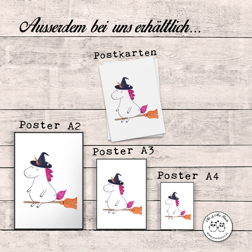 Poster Einhorn Hexe Poster, Wandposter, Bild, Wanddeko, Küchenposter, Kinderposter, Wanddeko Bild, Raumdekoration, Wanddekoration, Handgemaltes Poster, Mr. & Mrs. Panda Poster, Designposter, Kunstdruck, Posterdruck, Einhorn, Einhörner, Einhorn Deko, Pegasus, Unicorn, Frau, Ehefrau, Hexe, Teufel, Engel, Verrückte, Freundin, Leben, Zicke