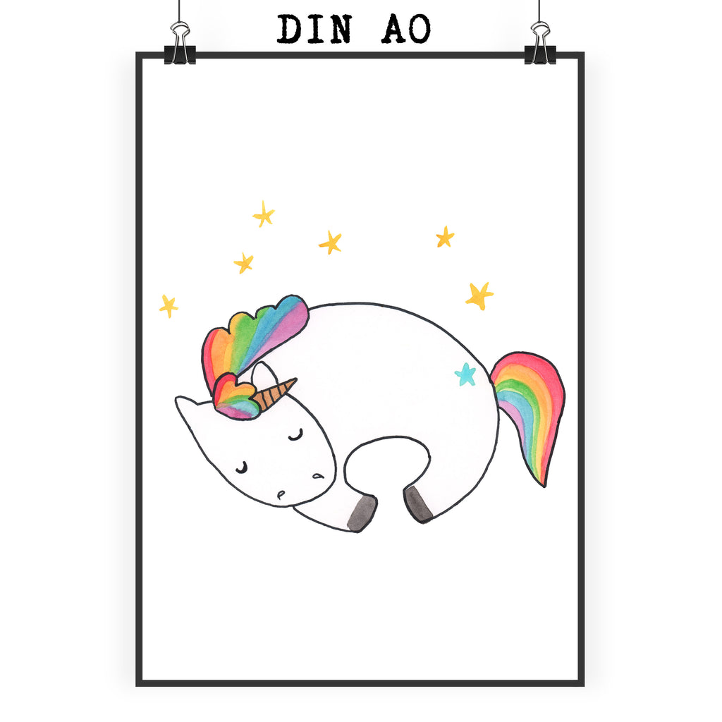 Poster Einhorn Nacht Poster, Wandposter, Bild, Wanddeko, Küchenposter, Kinderposter, Wanddeko Bild, Raumdekoration, Wanddekoration, Handgemaltes Poster, Mr. & Mrs. Panda Poster, Designposter, Kunstdruck, Posterdruck, Einhorn, Einhörner, Einhorn Deko, Pegasus, Unicorn, Träume, Traum, unicorn, Realität, Menschen, Geschenk, Ruhe, Freundin