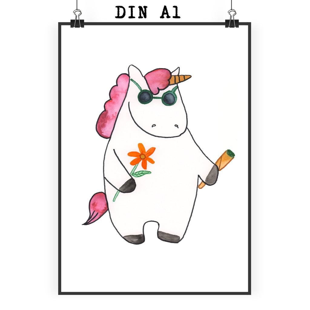 Poster Einhorn Woodstock Poster, Wandposter, Bild, Wanddeko, Küchenposter, Kinderposter, Wanddeko Bild, Raumdekoration, Wanddekoration, Handgemaltes Poster, Mr. & Mrs. Panda Poster, Designposter, Kunstdruck, Posterdruck, Einhorn, Einhörner, Einhorn Deko, Pegasus, Unicorn, Kiffen, Joint, Zigarette, Alkohol, Party, Spaß. lustig, witzig, Woodstock