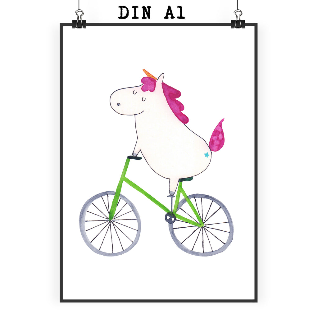 Poster Einhorn Radfahrer Poster, Wandposter, Bild, Wanddeko, Küchenposter, Kinderposter, Wanddeko Bild, Raumdekoration, Wanddekoration, Handgemaltes Poster, Mr. & Mrs. Panda Poster, Designposter, Kunstdruck, Posterdruck, Einhorn, Einhörner, Einhorn Deko, Pegasus, Unicorn, Radfahren, Radfahrer, Rad, Bike, Feenstaub, Konfetti, Luxusproblem, Kummer, Liebeskummer