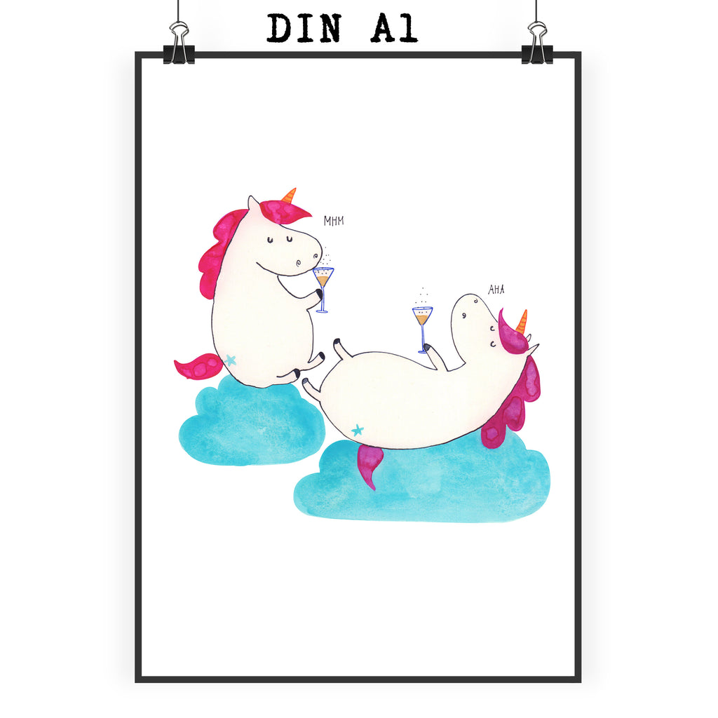 Poster Einhörner Sekt Poster, Wandposter, Bild, Wanddeko, Küchenposter, Kinderposter, Wanddeko Bild, Raumdekoration, Wanddekoration, Handgemaltes Poster, Mr. & Mrs. Panda Poster, Designposter, Kunstdruck, Posterdruck, Einhorn, Einhörner, Einhorn Deko, Pegasus, Unicorn, Freundinnen, Freundin, BFF, Sekt, Mädelsabend, Spaß, Party, Korken, Anstoßen, Beste