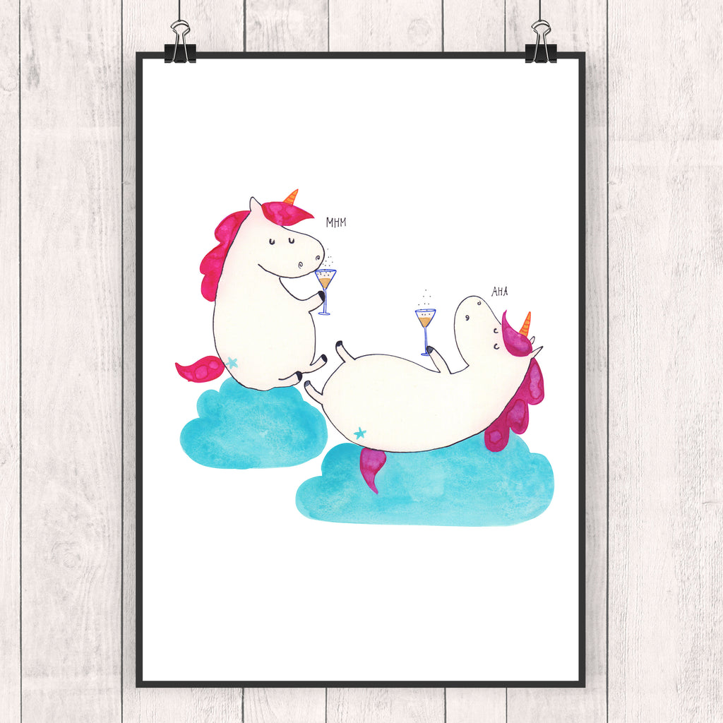 Poster Einhörner Sekt Poster, Wandposter, Bild, Wanddeko, Küchenposter, Kinderposter, Wanddeko Bild, Raumdekoration, Wanddekoration, Handgemaltes Poster, Mr. & Mrs. Panda Poster, Designposter, Kunstdruck, Posterdruck, Einhorn, Einhörner, Einhorn Deko, Pegasus, Unicorn, Freundinnen, Freundin, BFF, Sekt, Mädelsabend, Spaß, Party, Korken, Anstoßen, Beste