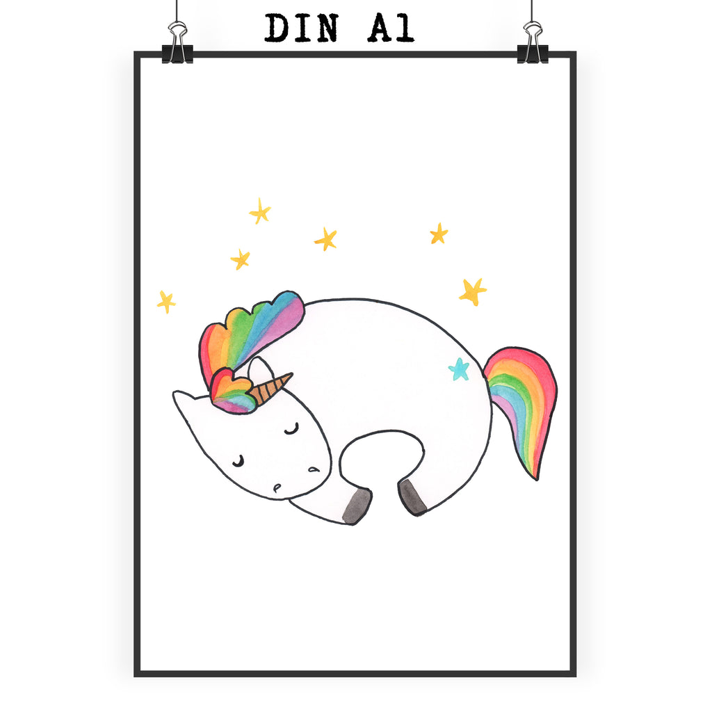 Poster Einhorn Nacht Poster, Wandposter, Bild, Wanddeko, Küchenposter, Kinderposter, Wanddeko Bild, Raumdekoration, Wanddekoration, Handgemaltes Poster, Mr. & Mrs. Panda Poster, Designposter, Kunstdruck, Posterdruck, Einhorn, Einhörner, Einhorn Deko, Pegasus, Unicorn, Träume, Traum, unicorn, Realität, Menschen, Geschenk, Ruhe, Freundin