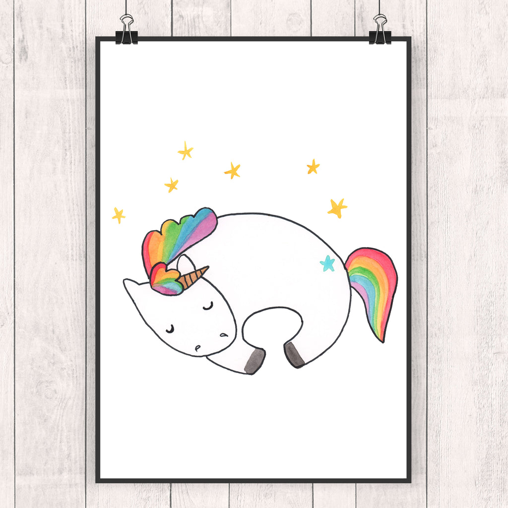Poster Einhorn Nacht Poster, Wandposter, Bild, Wanddeko, Küchenposter, Kinderposter, Wanddeko Bild, Raumdekoration, Wanddekoration, Handgemaltes Poster, Mr. & Mrs. Panda Poster, Designposter, Kunstdruck, Posterdruck, Einhorn, Einhörner, Einhorn Deko, Pegasus, Unicorn, Träume, Traum, unicorn, Realität, Menschen, Geschenk, Ruhe, Freundin