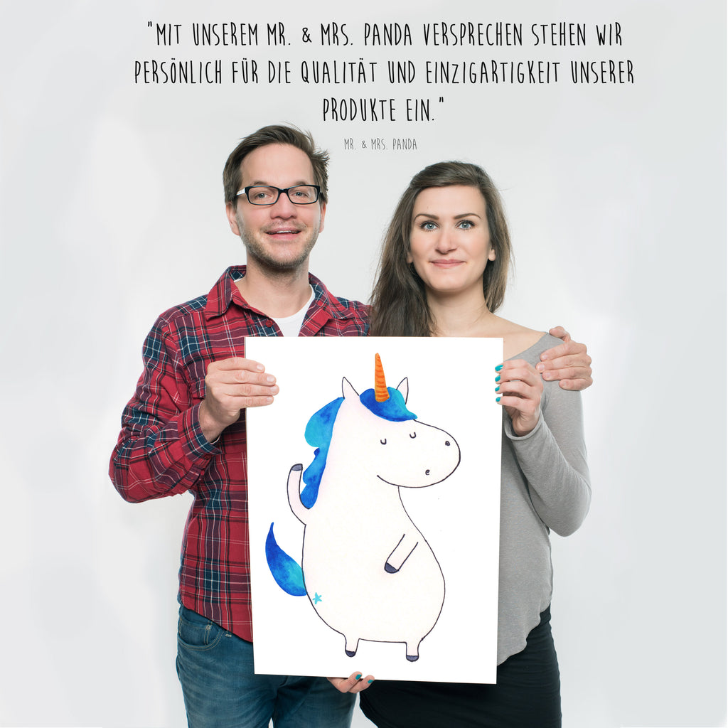 Poster Einhorn Mann Poster, Wandposter, Bild, Wanddeko, Küchenposter, Kinderposter, Wanddeko Bild, Raumdekoration, Wanddekoration, Handgemaltes Poster, Mr. & Mrs. Panda Poster, Designposter, Kunstdruck, Posterdruck, Einhorn, Einhörner, Einhorn Deko, Pegasus, Unicorn, cool, Mann, Freundin, Familie, bester Freund, BFF, Party, hübsch, beste