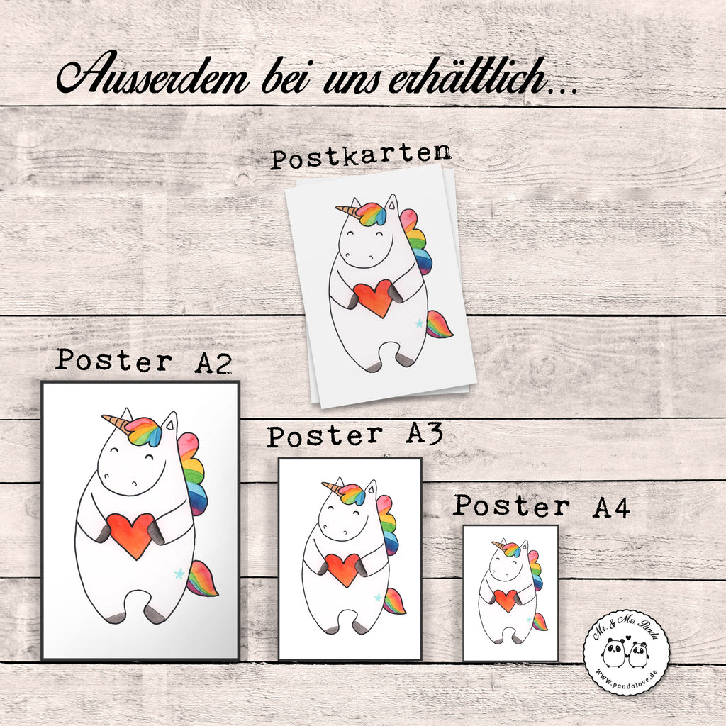 Poster Einhorn Herz Poster, Wandposter, Bild, Wanddeko, Küchenposter, Kinderposter, Wanddeko Bild, Raumdekoration, Wanddekoration, Handgemaltes Poster, Mr. & Mrs. Panda Poster, Designposter, Kunstdruck, Posterdruck, Einhorn, Einhörner, Einhorn Deko, Pegasus, Unicorn, Herz, schlimm, böse, witzig, lustig, Freundin, anders, bunt