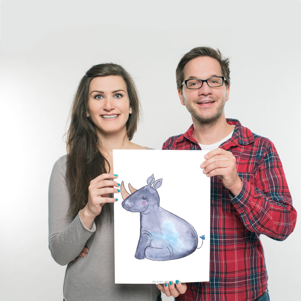 Poster Einhorn Nashorn Poster, Wandposter, Bild, Wanddeko, Küchenposter, Kinderposter, Wanddeko Bild, Raumdekoration, Wanddekoration, Handgemaltes Poster, Mr. & Mrs. Panda Poster, Designposter, Kunstdruck, Posterdruck, Einhorn, Einhörner, Einhorn Deko, Pegasus, Unicorn, Regenbogen, witzig, lustig, Zoo, Glitzer, Einhornpower, Erwachsenwerden, Nashorn, Nashörner