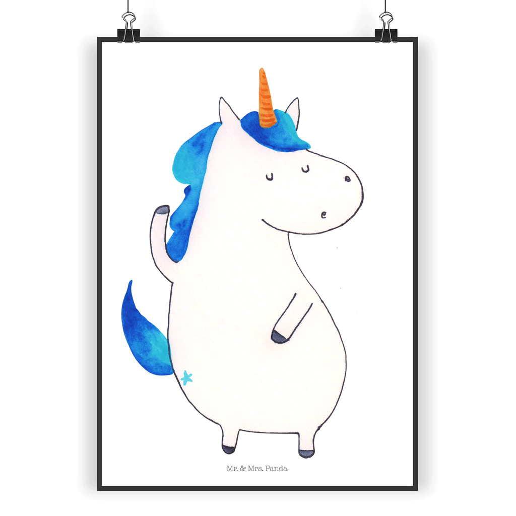 Poster Einhorn Mann Poster, Wandposter, Bild, Wanddeko, Küchenposter, Kinderposter, Wanddeko Bild, Raumdekoration, Wanddekoration, Handgemaltes Poster, Mr. & Mrs. Panda Poster, Designposter, Kunstdruck, Posterdruck, Einhorn, Einhörner, Einhorn Deko, Pegasus, Unicorn, cool, Mann, Freundin, Familie, bester Freund, BFF, Party, hübsch, beste