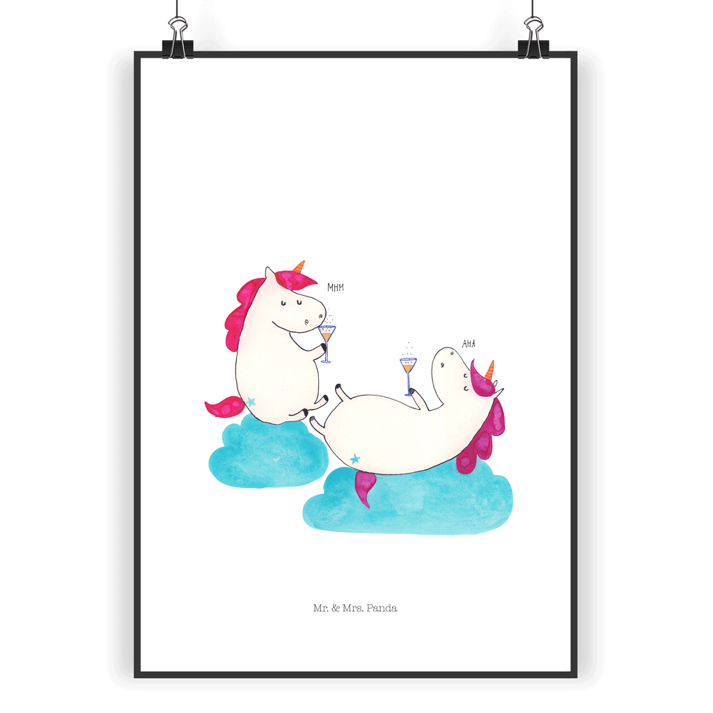 Poster Einhörner Sekt Poster, Wandposter, Bild, Wanddeko, Küchenposter, Kinderposter, Wanddeko Bild, Raumdekoration, Wanddekoration, Handgemaltes Poster, Mr. & Mrs. Panda Poster, Designposter, Kunstdruck, Posterdruck, Einhorn, Einhörner, Einhorn Deko, Pegasus, Unicorn, Freundinnen, Freundin, BFF, Sekt, Mädelsabend, Spaß, Party, Korken, Anstoßen, Beste