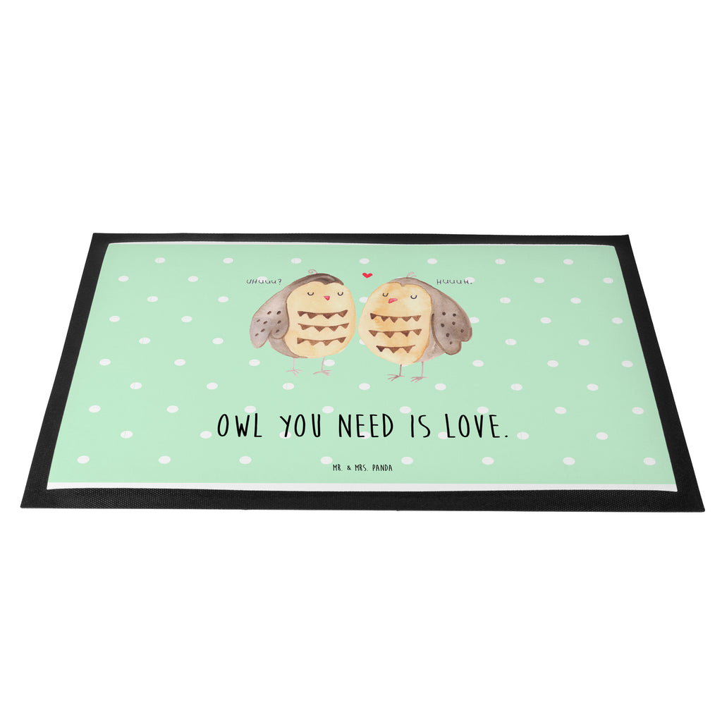 Fußmatte Eule Liebe Eule, Eule Deko, Liebe, Hochzeit Spruch, Owl, All you need is love, Liebe Spruch, Freundin Geschenk, Freund, Wortspiel lustig Türvorleger, Schmutzmatte, Fußabtreter, Matte, Schmutzfänger, Fußabstreifer, Schmutzfangmatte, Türmatte, Motivfußmatte,  Haustürmatte, Vorleger  Eule