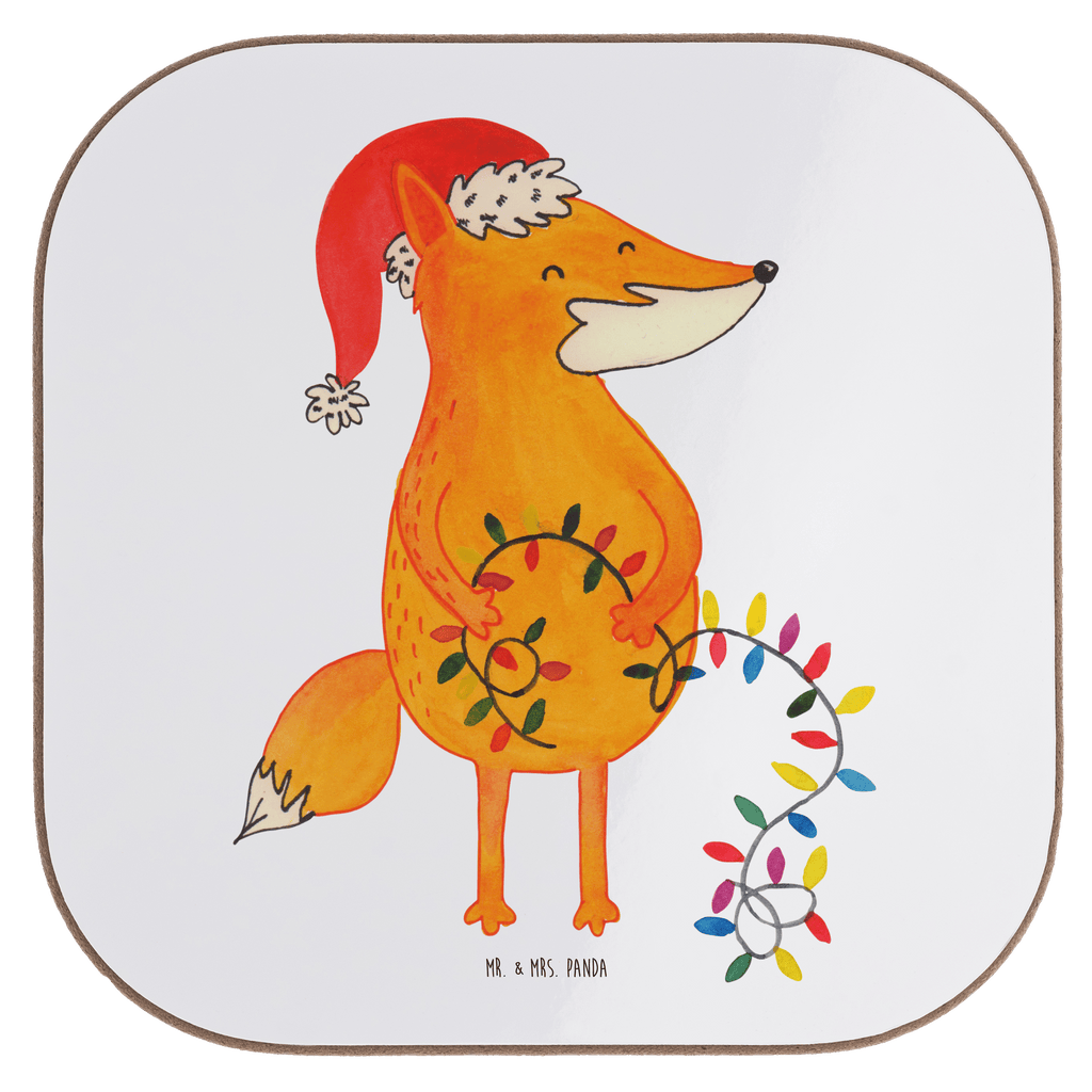 Quadratische Untersetzer Fuchs Weihnachten Bierdeckel, Glasuntersetzer, Untersetzer Gläser, Getränkeuntersetzer, Winter, Weihnachten, Weihnachtsdeko, Nikolaus, Advent, Heiligabend, Wintermotiv, Fuchs, Füchse, Spruch schön, Geschenk Weihnachten, Weihnachtsmann, Weihnachtszeit
