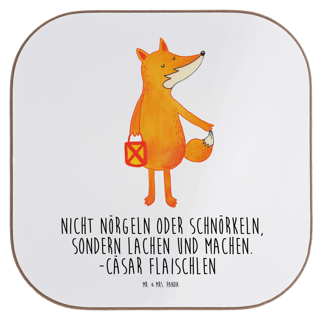 Quadratische Untersetzer Fuchs Laterne Bierdeckel, Glasuntersetzer, Untersetzer Gläser, Getränkeuntersetzer, Fuchs, Füchse, Spruch trösten, Liebeskummer Spruch, Laterne, Sankt Martin, Laternenumzug, Aufmuntern, Cäsar Otto Hugo Flaischlen