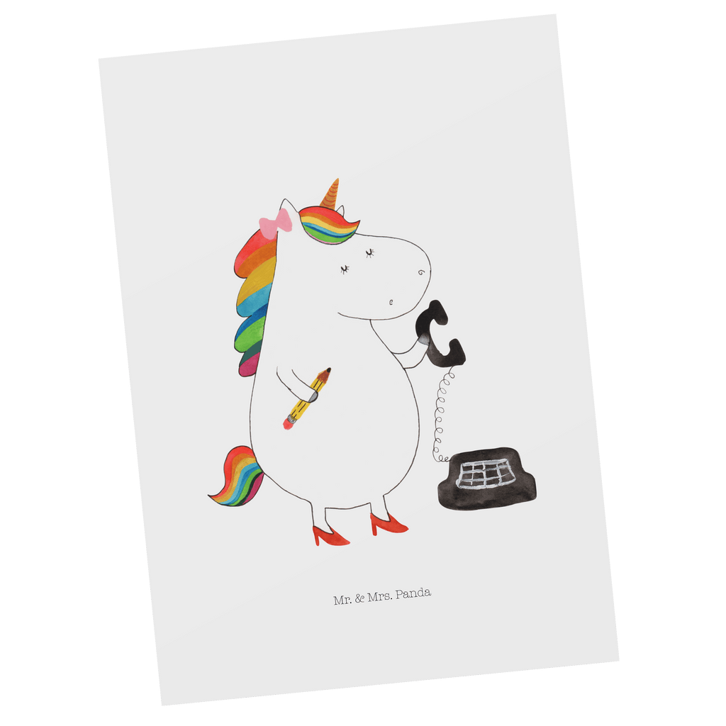 Postkarte Einhorn Sekretärin Geschenkkarte, Grußkarte, Karte, Einladung, Ansichtskarte, Geburtstagskarte, Einladungskarte, Einhorn, Einhörner, Einhorn Deko, Pegasus, Unicorn, Sekretärin, Büro, Rechtsanwältin, Rechtsanwaltsgehilfin, Steuerbüro, Steuerkanzlei, Bürokraft, Bürohilfe