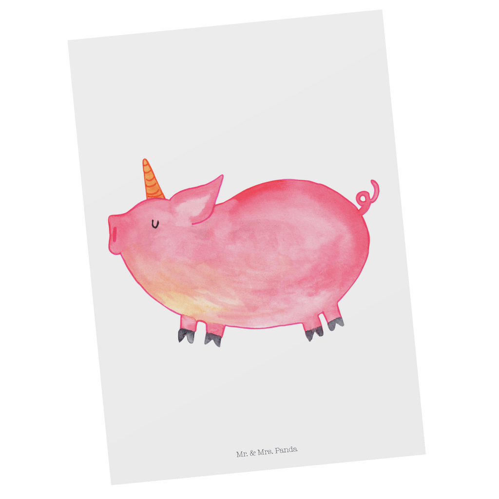 Postkarte Einhorn Schweinhorn Geschenkkarte, Grußkarte, Karte, Einladung, Ansichtskarte, Geburtstagskarte, Einladungskarte, Einhorn, Einhörner, Einhorn Deko, Pegasus, Unicorn, Party, Spaß, Schwein, Schweinhorn, Bauer, witzig. lustig, Spruch, geschenk, Pig, Piggy, funny, english, englisch