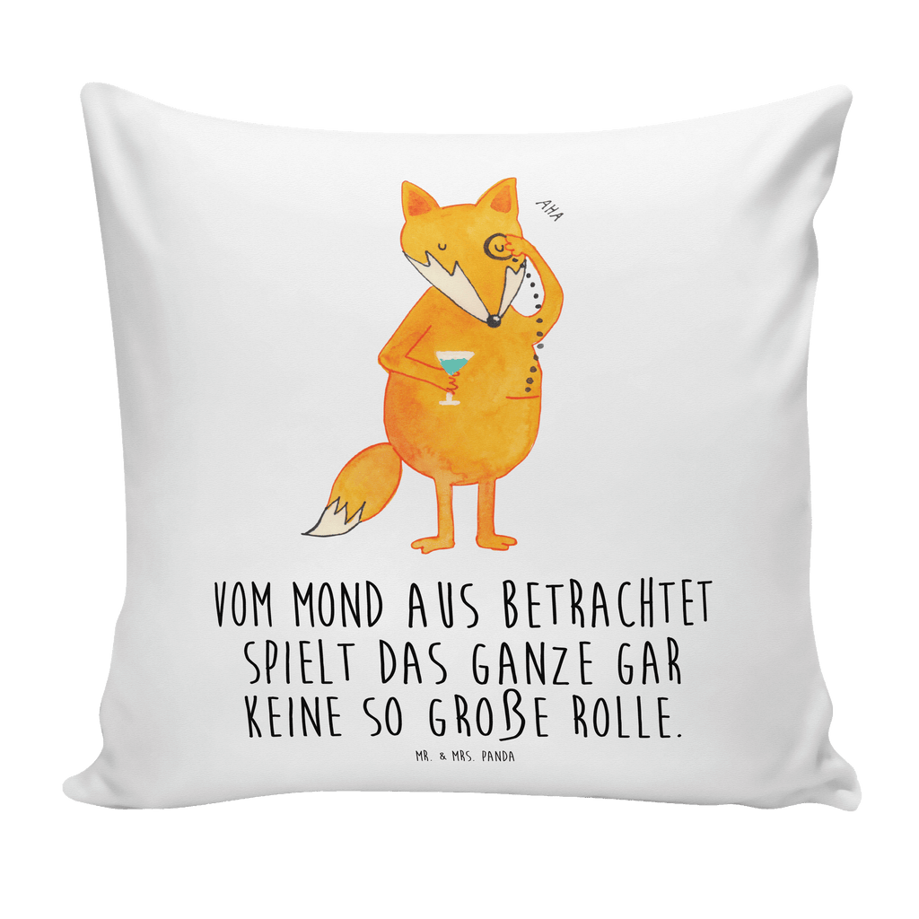 40x40 Kissen Fuchs Lord Kissenhülle, Kopfkissen, Sofakissen, Dekokissen, Motivkissen, Fuchs, Füchse, tröstende Worte, Spruch lustig, Liebeskummer Geschenk, Motivation Spruch, Problemlösung