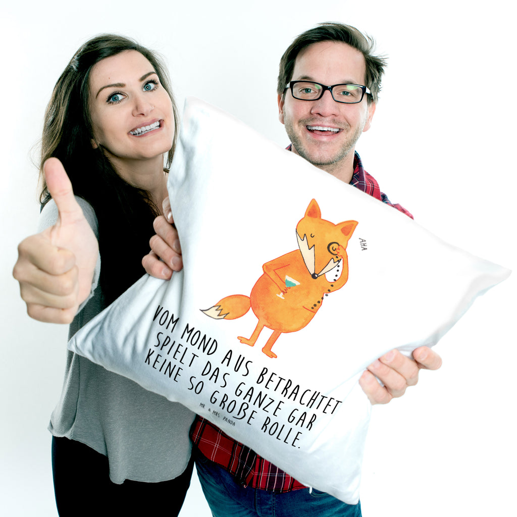 40x40 Kissen Fuchs Lord Kissenhülle, Kopfkissen, Sofakissen, Dekokissen, Motivkissen, Fuchs, Füchse, tröstende Worte, Spruch lustig, Liebeskummer Geschenk, Motivation Spruch, Problemlösung