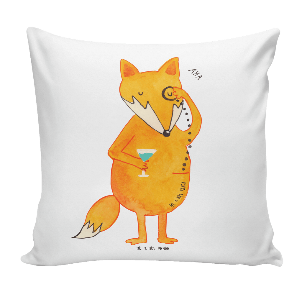 40x40 Kissen Fuchs Lord Kissenhülle, Kopfkissen, Sofakissen, Dekokissen, Motivkissen, Fuchs, Füchse, tröstende Worte, Spruch lustig, Liebeskummer Geschenk, Motivation Spruch, Problemlösung