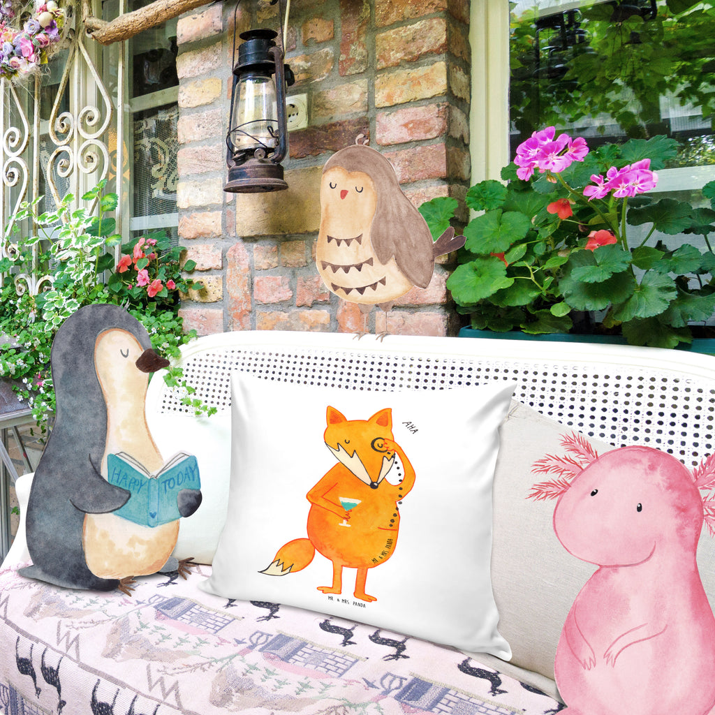 40x40 Kissen Fuchs Lord Kissenhülle, Kopfkissen, Sofakissen, Dekokissen, Motivkissen, Fuchs, Füchse, tröstende Worte, Spruch lustig, Liebeskummer Geschenk, Motivation Spruch, Problemlösung