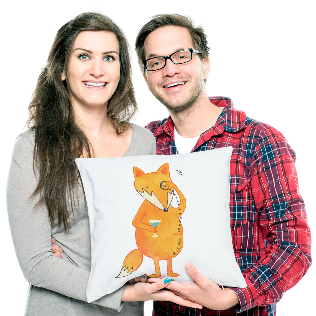 40x40 Kissen Fuchs Lord Kissenhülle, Kopfkissen, Sofakissen, Dekokissen, Motivkissen, Fuchs, Füchse, tröstende Worte, Spruch lustig, Liebeskummer Geschenk, Motivation Spruch, Problemlösung