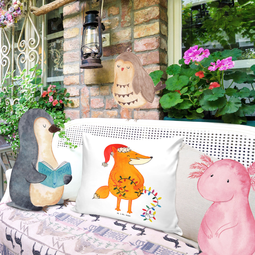 40x40 Kissen Fuchs Weihnachten Kissenhülle, Kopfkissen, Sofakissen, Dekokissen, Motivkissen, Winter, Weihnachten, Weihnachtsdeko, Nikolaus, Advent, Heiligabend, Wintermotiv, Fuchs, Füchse, Spruch schön, Geschenk Weihnachten, Weihnachtsmann, Weihnachtszeit