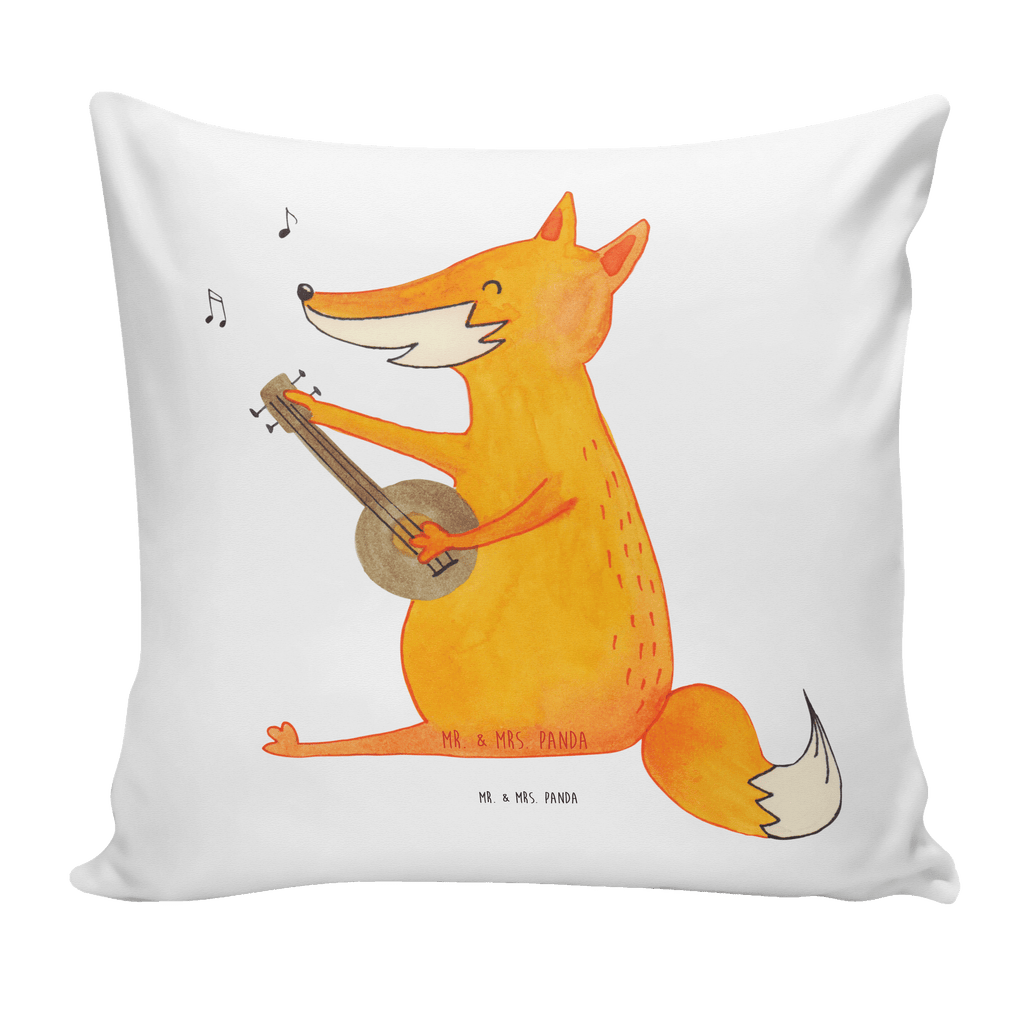 40x40 Kissen Fuchs Gitarre Kissenhülle, Kopfkissen, Sofakissen, Dekokissen, Motivkissen, Fuchs, Füchse, Geschenk Musiker, Musik Spruch, Musikerin, Sänger, Sängerin, Gitarre