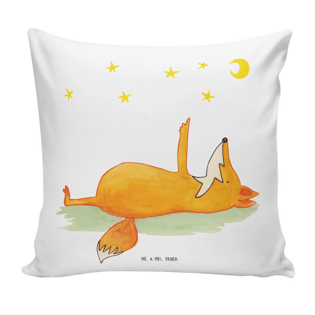 40x40 Kissen Fuchs Sterne Kissenhülle, Kopfkissen, Sofakissen, Dekokissen, Motivkissen, Fuchs, Füchse, tröstende Worte, Spruch positiv, Spruch schön, Romantik, Always Look on the Bright Side of Life