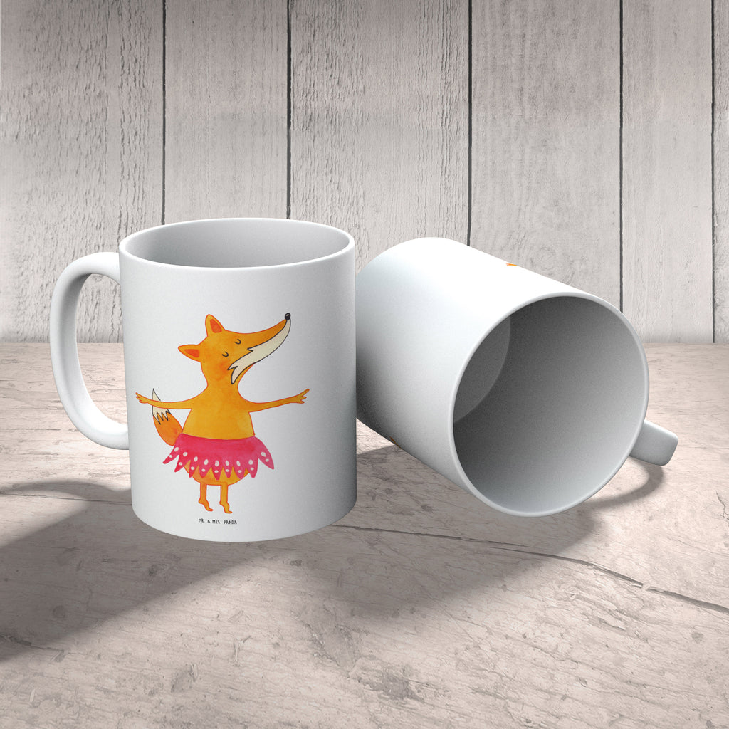 Tasse Fuchs Ballerina Fuchs, Fuchs Spruch, Füchse, Füchsin, Ballerina, Ballett, Tänzerin, Tanzen, Party, Einladung, Geburtstag Becher, Kaffeetasse, Kaffeebecher, Tee, Frühstück, Büro  Fuchs