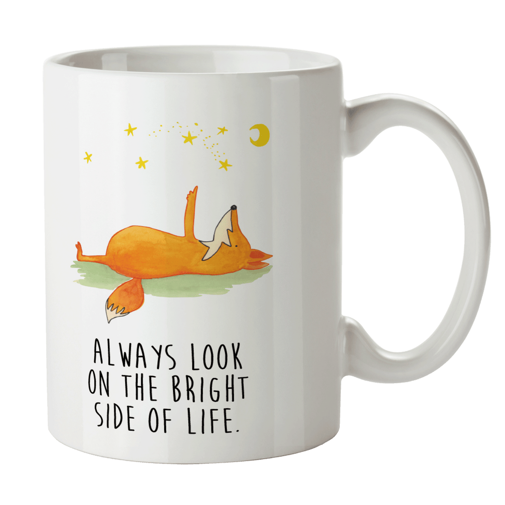 Tasse Fuchs Sterne Fuchs, Füchse, tröstende Worte, Spruch positiv, Spruch schön, Romantik, Always Look on the Bright Side of Life Becher, Kaffeetasse, Kaffeebecher, Tee, Frühstück, Büro  Fuchs