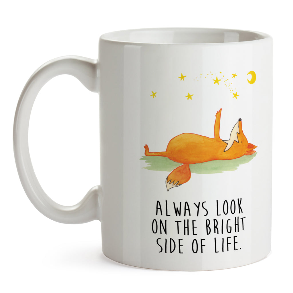 Tasse Fuchs Sterne Fuchs, Füchse, tröstende Worte, Spruch positiv, Spruch schön, Romantik, Always Look on the Bright Side of Life Becher, Kaffeetasse, Kaffeebecher, Tee, Frühstück, Büro  Fuchs