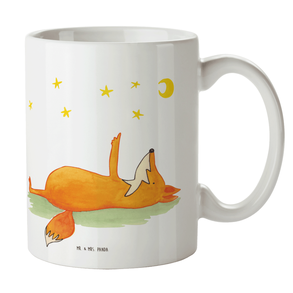Tasse Fuchs Sterne Fuchs, Füchse, tröstende Worte, Spruch positiv, Spruch schön, Romantik, Always Look on the Bright Side of Life Becher, Kaffeetasse, Kaffeebecher, Tee, Frühstück, Büro  Fuchs