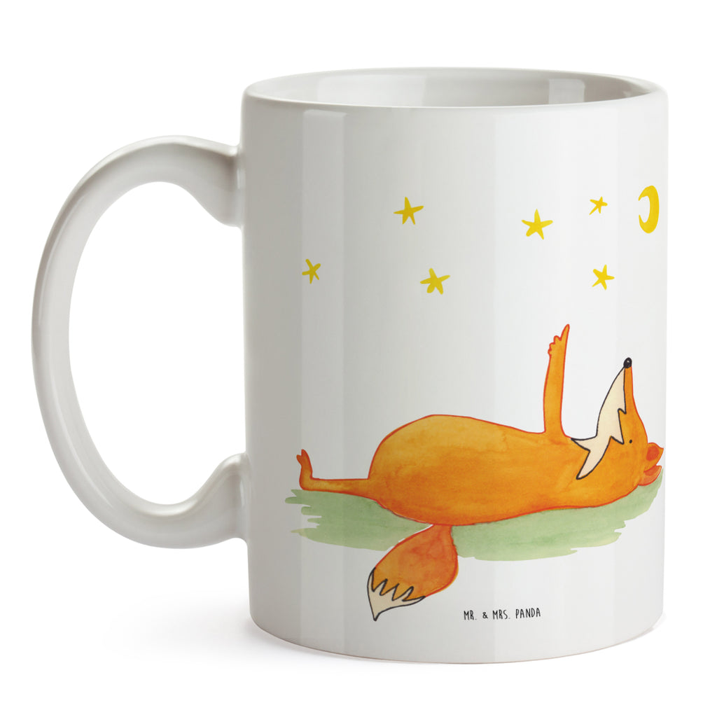 Tasse Fuchs Sterne Fuchs, Füchse, tröstende Worte, Spruch positiv, Spruch schön, Romantik, Always Look on the Bright Side of Life Becher, Kaffeetasse, Kaffeebecher, Tee, Frühstück, Büro  Fuchs