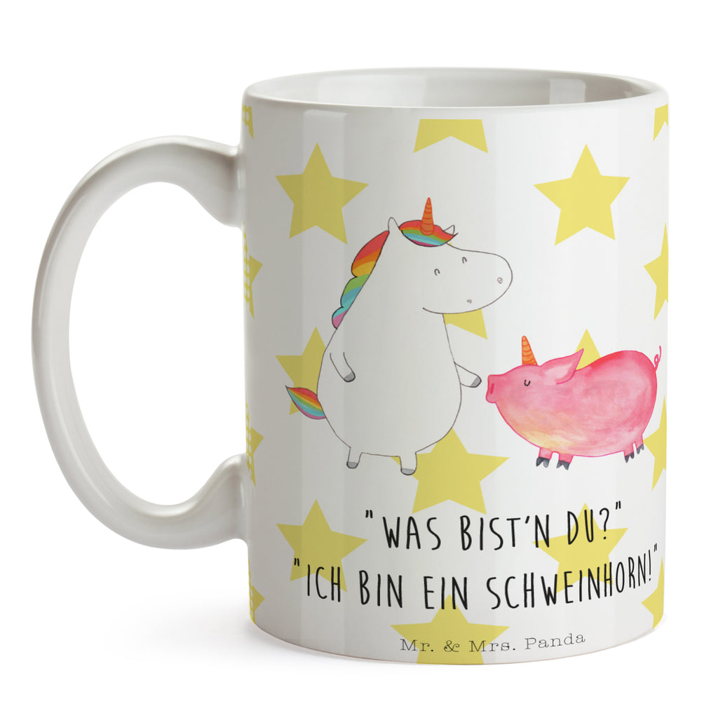 Tasse Einhorn + Schweinhorn Einhörner, Unicorn, Einhorn, Freundschaft, Schweinhorn, Schwein, Freundin, Schweinchen Becher, Kaffeetasse, Kaffeebecher, Tee, Frühstück, Büro  Einhorn, Einhörner, Einhorn Deko, Pegasus, Unicorn