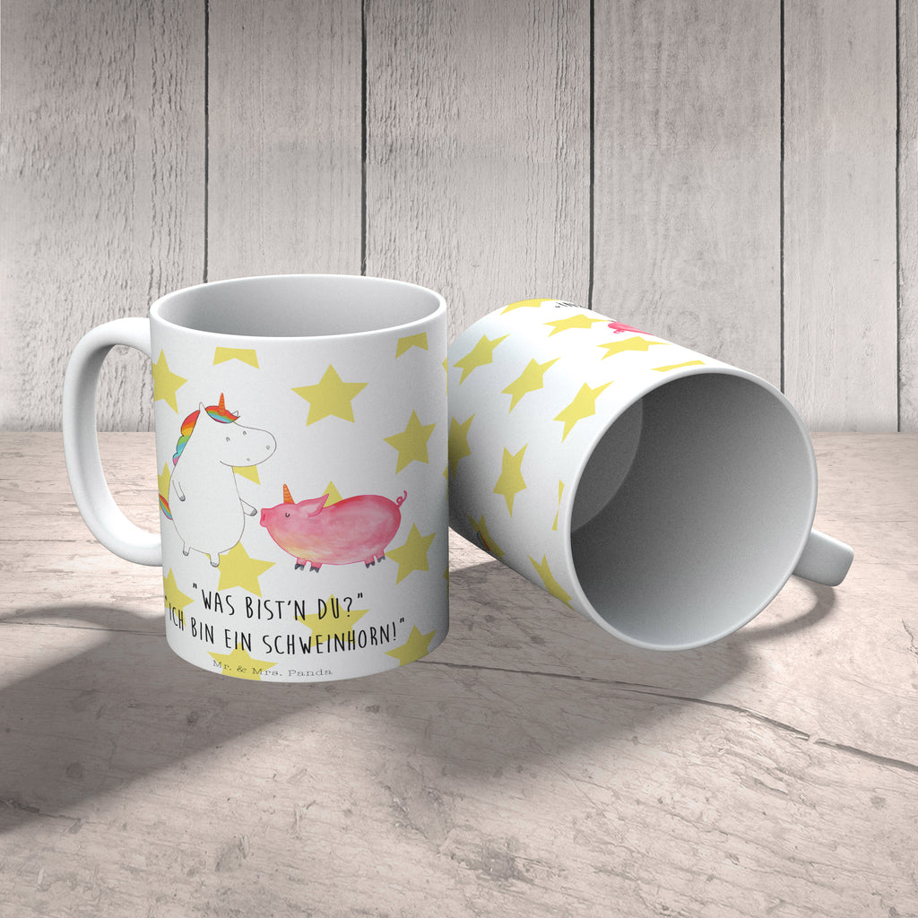 Tasse Einhorn + Schweinhorn Einhörner, Unicorn, Einhorn, Freundschaft, Schweinhorn, Schwein, Freundin, Schweinchen Becher, Kaffeetasse, Kaffeebecher, Tee, Frühstück, Büro  Einhorn, Einhörner, Einhorn Deko, Pegasus, Unicorn